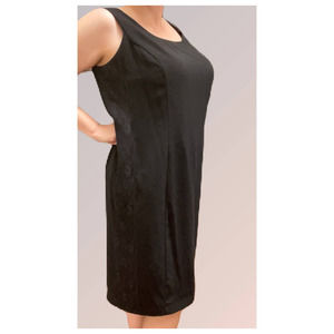 Julian Taylor New York Sleeveless Black Dress with Lace Accent 18W